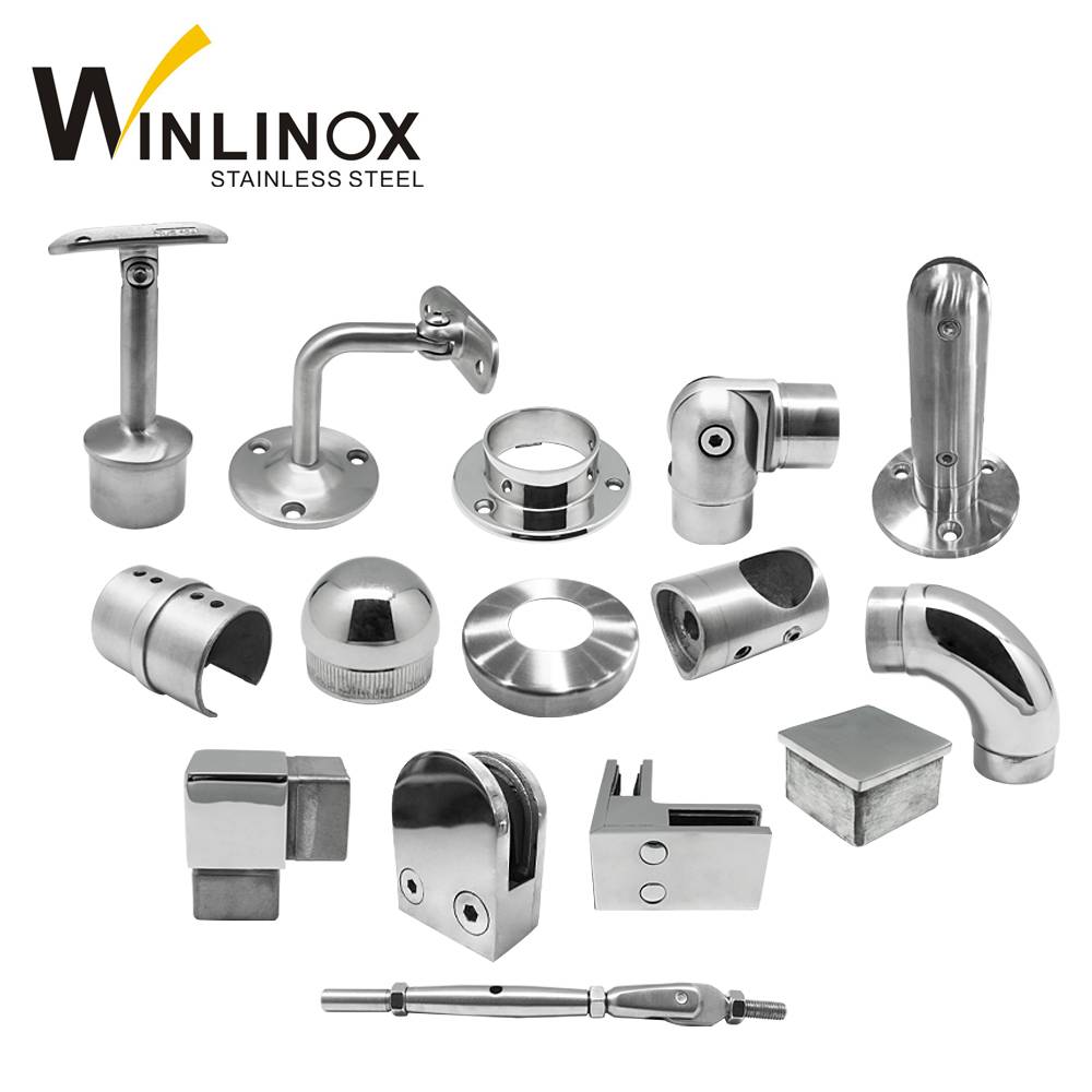 304 316 Inox Glass Balustrade Fittings,Stair Balustrade Accessories