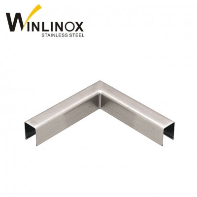 304 316 u groove tube stainless steel u channel for glass railing